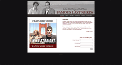 Desktop Screenshot of famouslastnerds.com