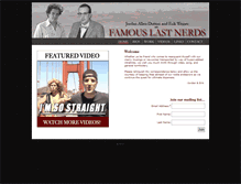 Tablet Screenshot of famouslastnerds.com